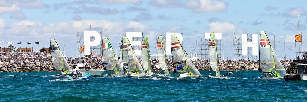 49er Worlds Medal Race - ISAF Sailing World Championships Perth 2011 &copy; Fried Elliott http://www.friedbits.com